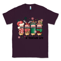 Plum teacher christmas Classic Tee - MaliasSmallBusiness