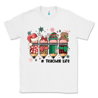 White teacher christmas Classic Tee - MaliasSmallBusiness