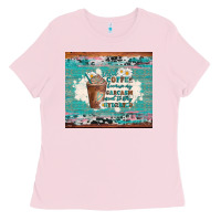 Bubblegum Pink iced coffee because my sarcasm need to stay hydrated Ladies Tee - Artiststas