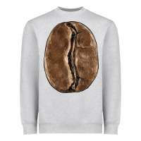 Heather Grey coffee bean Heavyweight Sweatshirt - BarkalooDesign