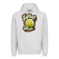 Dove Grey softball mom Premium Hoodie - JahusDesignShop