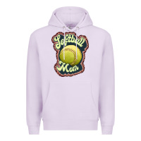 Lilac softball mom Premium Hoodie - JahusDesignShop