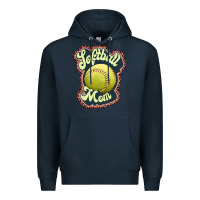 Navy softball mom Premium Hoodie - JahusDesignShop
