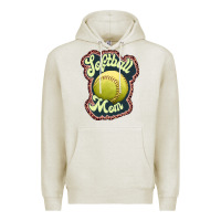 Oatmeal Heather softball mom Premium Hoodie - JahusDesignShop