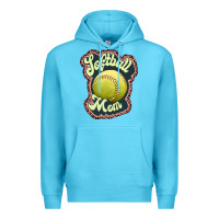 Ocean Blue softball mom Premium Hoodie - JahusDesignShop