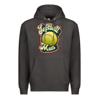 Smoke softball mom Premium Hoodie - JahusDesignShop