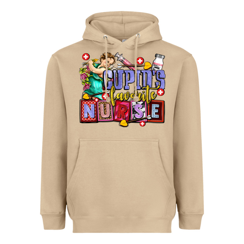Cupids Favorite Nurse Olivia Heavyweight Hoodie by OliviaCreatesArt | Teevron