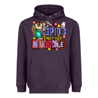 Plum cupids favorite nurse olivia Heavyweight Hoodie - OliviaCreatesArt
