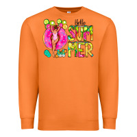 Carrot Hello Summer Donut Girl Premium Sweatshirt - CowCowDesign