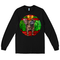 Black christmas pig Long Sleeve Tee - LillyAllenDesigns