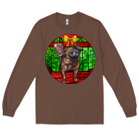 Chestnut christmas pig Long Sleeve Tee - LillyAllenDesigns