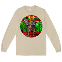 Mushroom christmas pig Long Sleeve Tee - LillyAllenDesigns