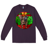 Plum christmas pig Long Sleeve Tee - LillyAllenDesigns