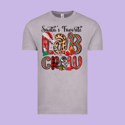 Santa S Favorite Lab Crew Vintage Tee Designed By Maliassmallbusiness