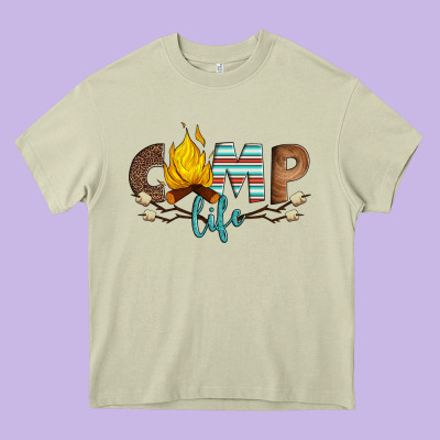 Camp Life Heavy Core Tee Designed By Artiststas
