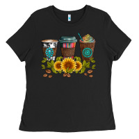 Coffee Group And Sunflowers Ladies Tee | Teevron