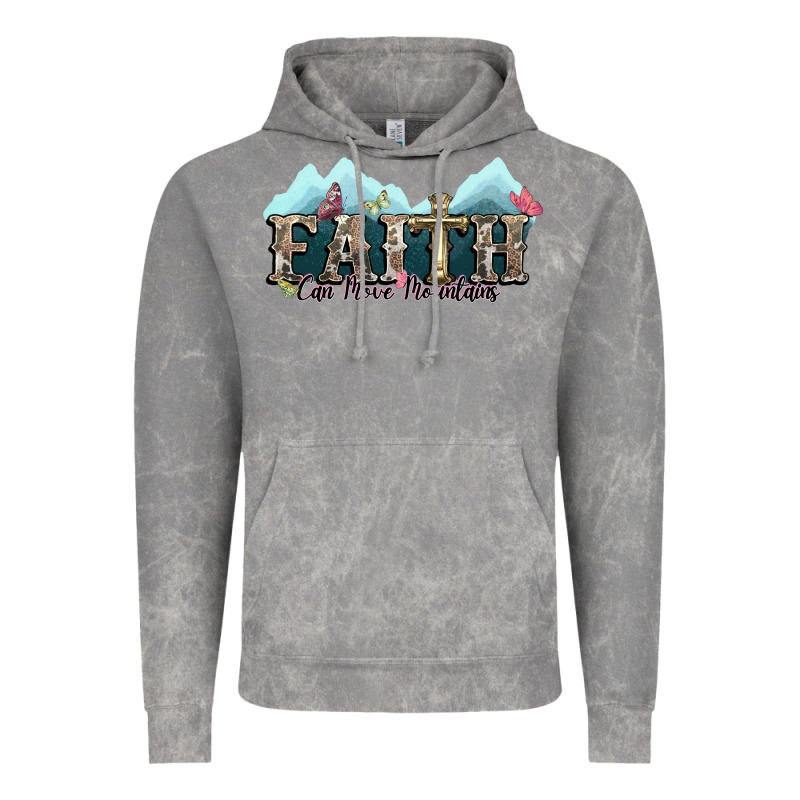 Faith Can Move Mountains Cross Vintage Hoodie by NancyCooperArtShop | Teevron