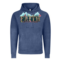 Vintage Denim faith can move mountains cross Vintage Hoodie - NancyCooperArtShop