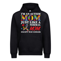 Black LIL Autism Mom Urban Hoodie - CowhideDigitalArt