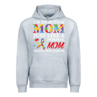 Heather Grey LIL Autism Mom Urban Hoodie - CowhideDigitalArt