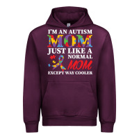 Mauve Wine LIL Autism Mom Urban Hoodie - CowhideDigitalArt