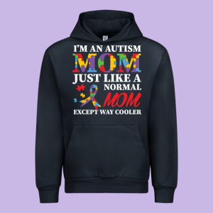 Lil Autism Mom Urban Hoodie Designed By Cowhidedigitalart