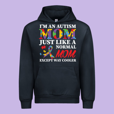 Lil Autism Mom Urban Hoodie Designed By Cowhidedigitalart