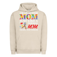 Pigment French Oak LIL Autism Mom Urban Hoodie - CowhideDigitalArt