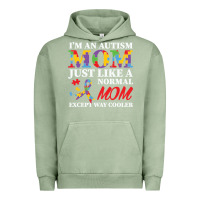 Pigment Oil Green LIL Autism Mom Urban Hoodie - CowhideDigitalArt