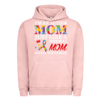 Pigment Salmon LIL Autism Mom Urban Hoodie - CowhideDigitalArt