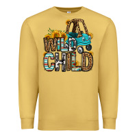 Antique Gold wild child kids car Premium Sweatshirt - OliviaCreatesArt