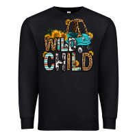 Black wild child kids car Premium Sweatshirt - OliviaCreatesArt