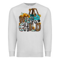 Wild Child Kids Car Premium Sweatshirt | Teevron