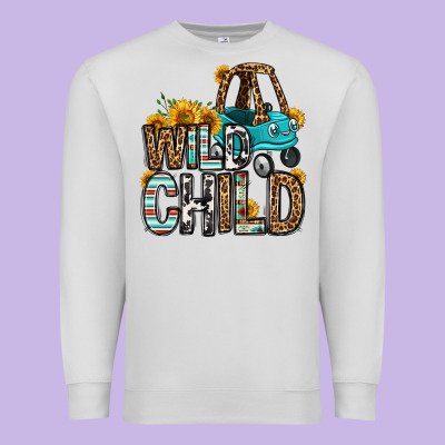 Wild Child Kids Car Premium Sweatshirt Designed By Oliviacreatesart