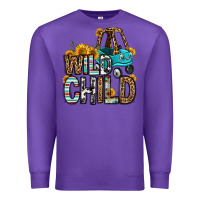 Purple wild child kids car Premium Sweatshirt - OliviaCreatesArt