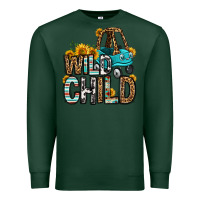 Sports Green wild child kids car Premium Sweatshirt - OliviaCreatesArt