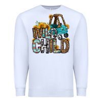 White wild child kids car Premium Sweatshirt - OliviaCreatesArt