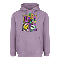 Lavender love mardi gras Heavyweight Hoodie - OliviaCreatesArt