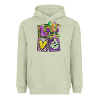 Matcha love mardi gras Heavyweight Hoodie - OliviaCreatesArt