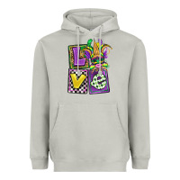 Moon Dust love mardi gras Heavyweight Hoodie - OliviaCreatesArt