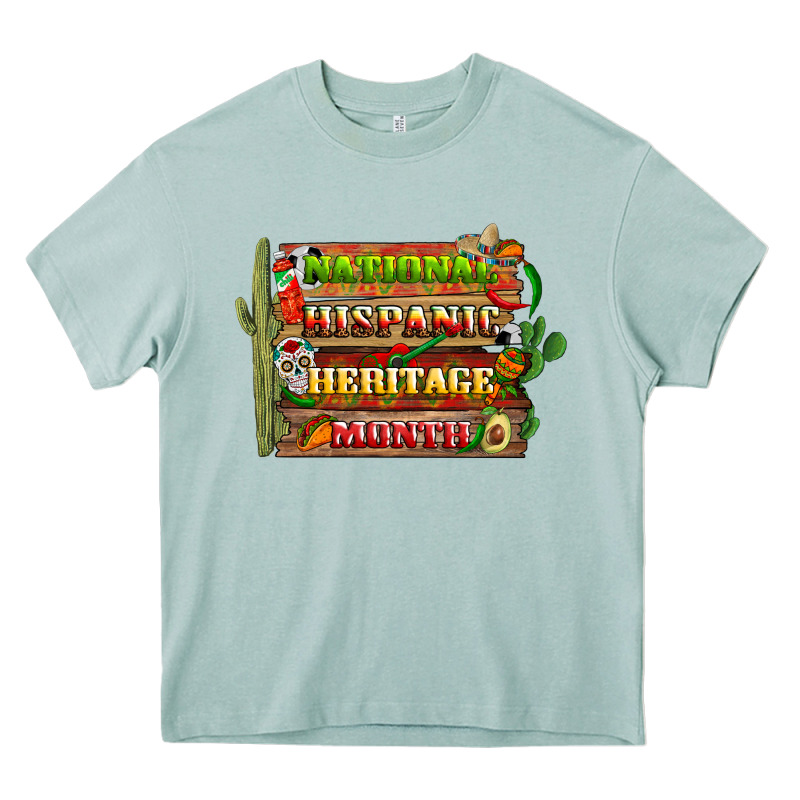 National Hispanic Heritage Month With Background Heavy Core Tee by BundleAndBundleShop | Teevron