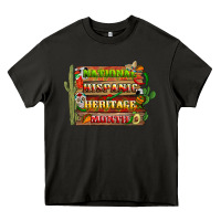 Asphalt national hispanic heritage month with background Heavy Core Tee - BundleAndBundleShop