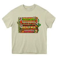 Mossy national hispanic heritage month with background Heavy Core Tee - BundleAndBundleShop