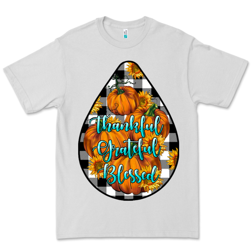 Thankful Grateful Blessed Premium Tee by LillyAllenDesigns | Teevron
