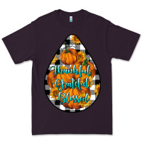 Plum Thankful Grateful Blessed Premium Tee - LillyAllenDesigns