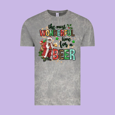 The Most Wonderful Time For A Beer Vintage Tee Designed By Maliassmallbusiness