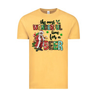Vintage Mustard the most wonderful time for a beer Vintage Tee - MaliasSmallBusiness