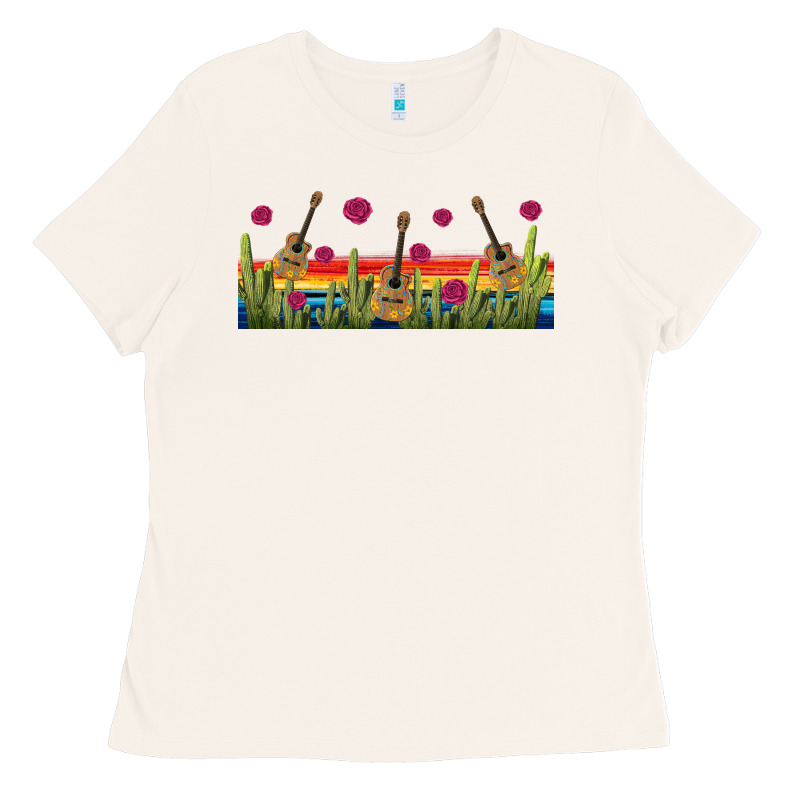 Mexican Sombrero Guitar Libbey Glass Ladies Tee by BundleAndBundleShop | Teevron