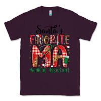 Plum santa favorite medical assistant Classic Tee - MaliasSmallBusiness