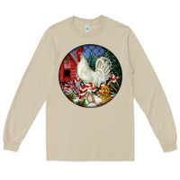Mushroom leghorn rooster christmas ornament Long Sleeve Tee - LillyAllenDesigns